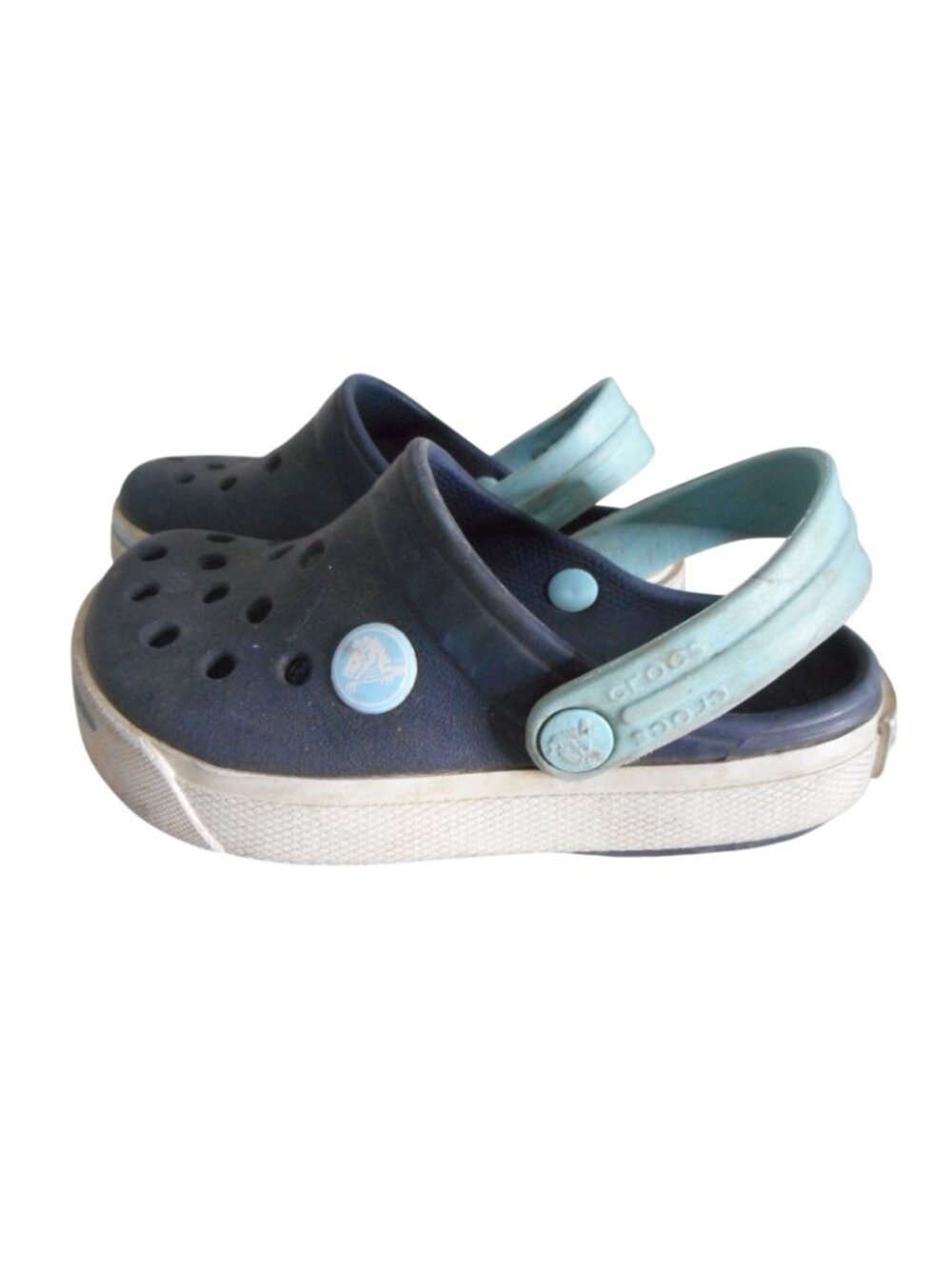 Preowned Crocs Unisex Clog Sz 8/9 Blue - Picture 4 of 7